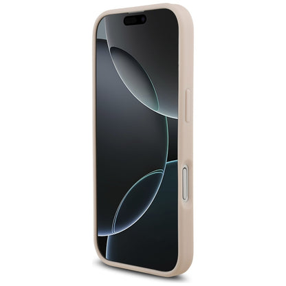 Guess Grained Big 4G &amp; Classic Logo iPhone 17 Case - Pink_4
