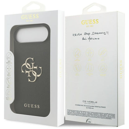 Guess Grained Big 4G &amp; Classic Logo case for iPhone Air - black_7
