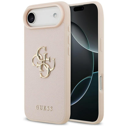 Guess Grained Big 4G &amp; Classic Logo iPhone Air Case - Pink_0