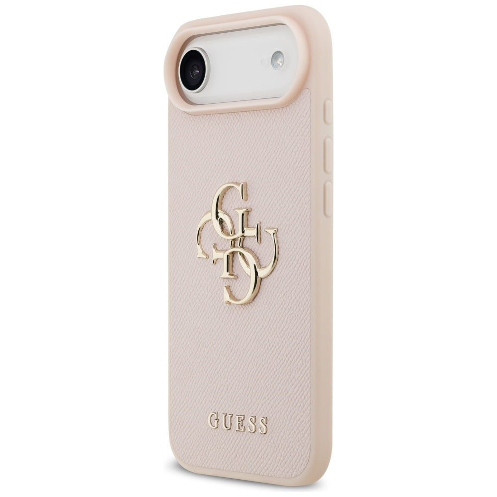 Guess Grained Big 4G &amp; Classic Logo iPhone Air Case - Pink_1