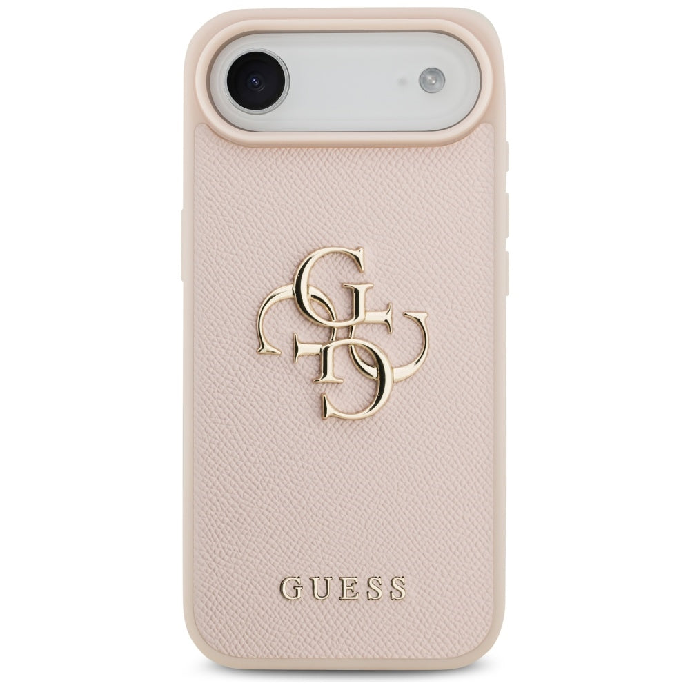 Guess Grained Big 4G &amp; Classic Logo iPhone Air Case - Pink_2