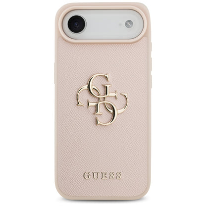 Guess Grained Big 4G &amp; Classic Logo iPhone Air Case - Pink_2