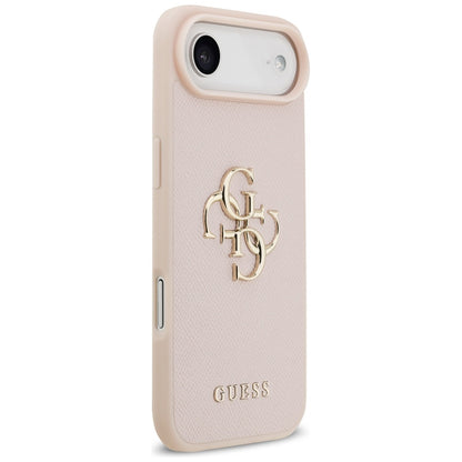 Guess Grained Big 4G &amp; Classic Logo iPhone Air Case - Pink_3