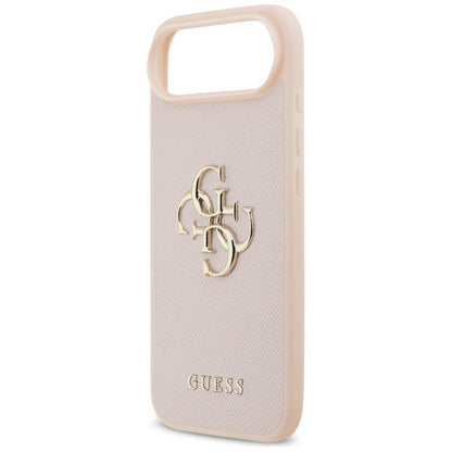 Guess Grained Big 4G &amp; Classic Logo iPhone Air Case - Pink_5