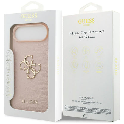 Guess Grained Big 4G &amp; Classic Logo iPhone Air Case - Pink_7