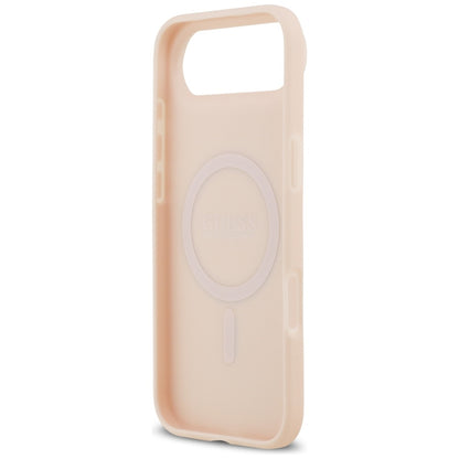 Guess Grained Flowers Classic Logo MagSafe iPhone Air Case - Pink_6
