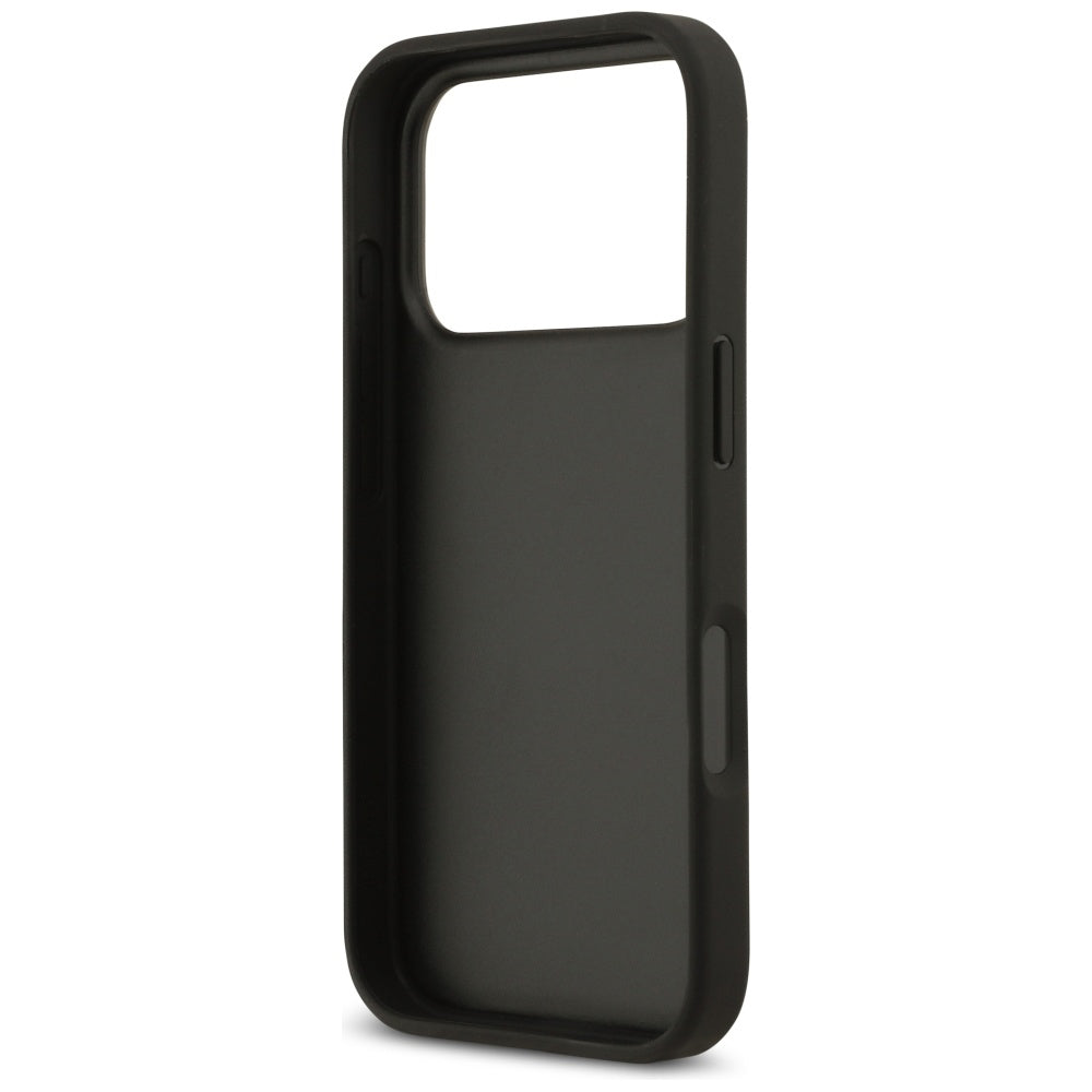 Guess Grained Roses &amp; Big 4G Logo iPhone 17 Pro Case - Black_6
