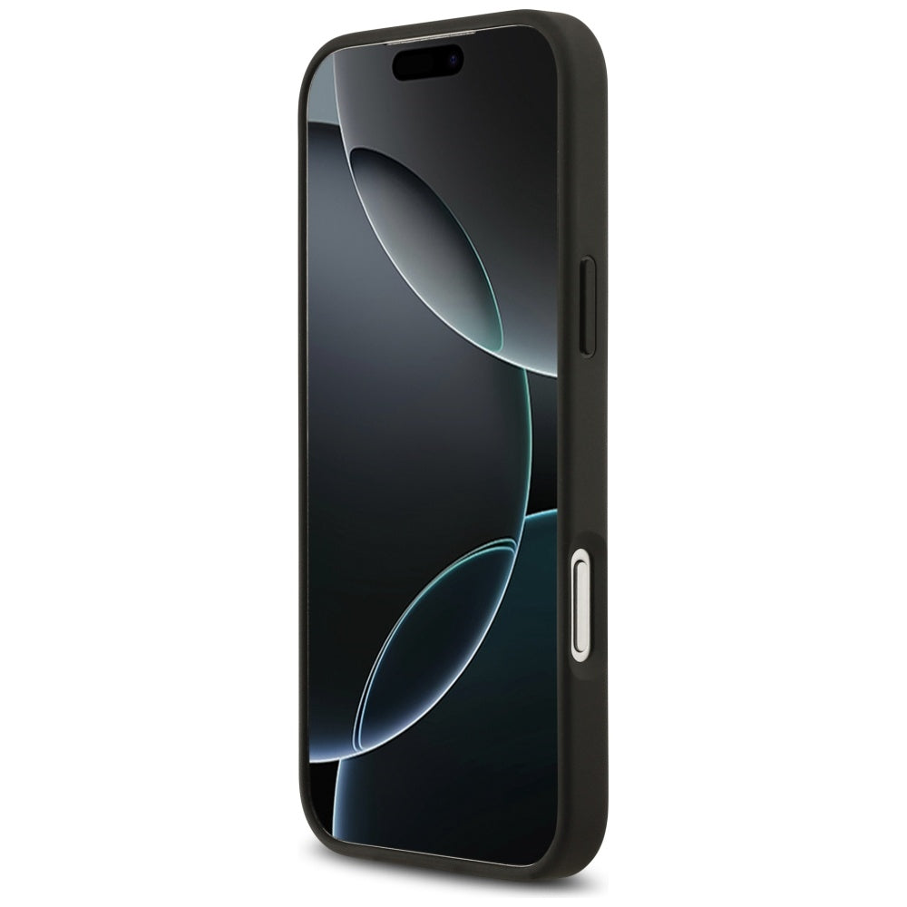 Guess Grained Roses &amp; Big 4G Logo case for iPhone 17 Pro Max - black_4