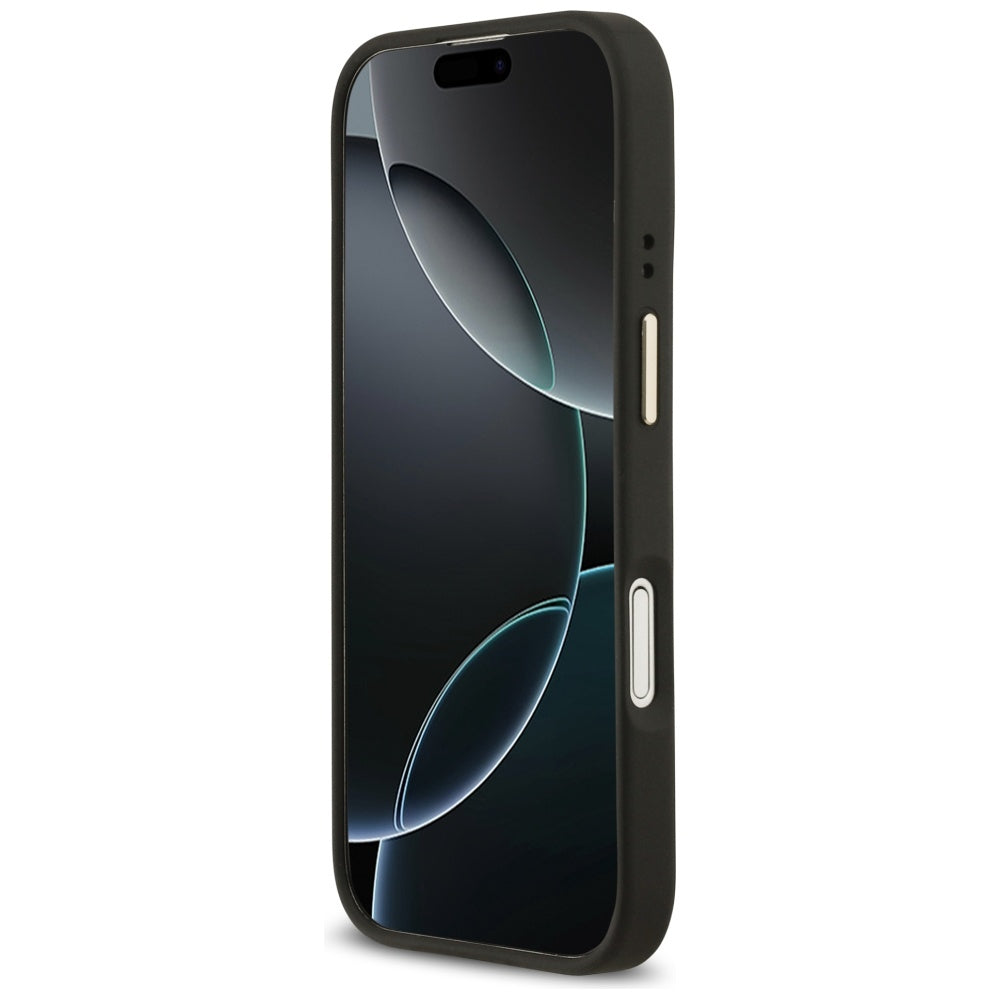Guess Grained Strass Logo MagSafe case for iPhone 17 - black_4