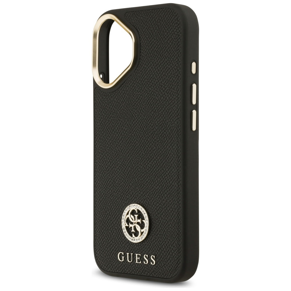 Guess Grained Strass Logo MagSafe case for iPhone 17 - black_5