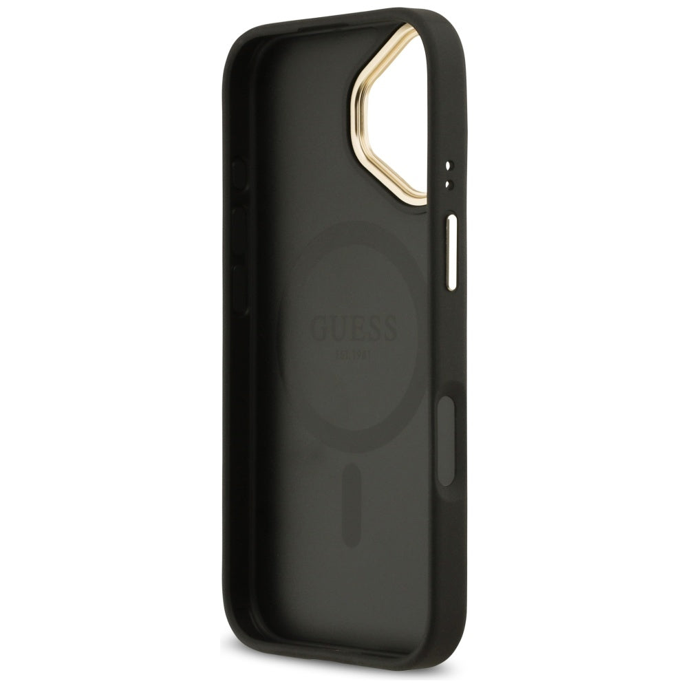 Guess Grained Strass Logo MagSafe case for iPhone 17 - black_6