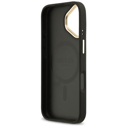 Guess Grained Strass Logo MagSafe case for iPhone 17 - black_6