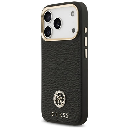 Guess Grained Strass Logo MagSafe case for iPhone 17 Pro - black_1
