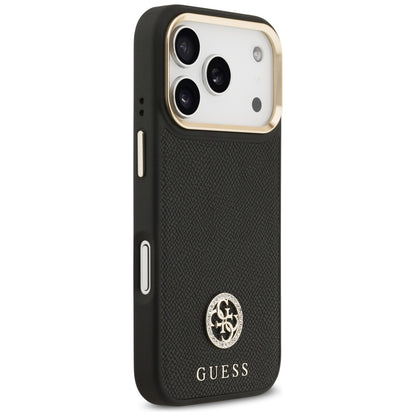 Guess Grained Strass Logo MagSafe case for iPhone 17 Pro - black_3