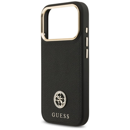 Guess Grained Strass Logo MagSafe case for iPhone 17 Pro - black_5