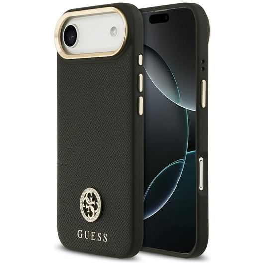 Guess Grained Strass Logo MagSafe case for iPhone Air - black_0