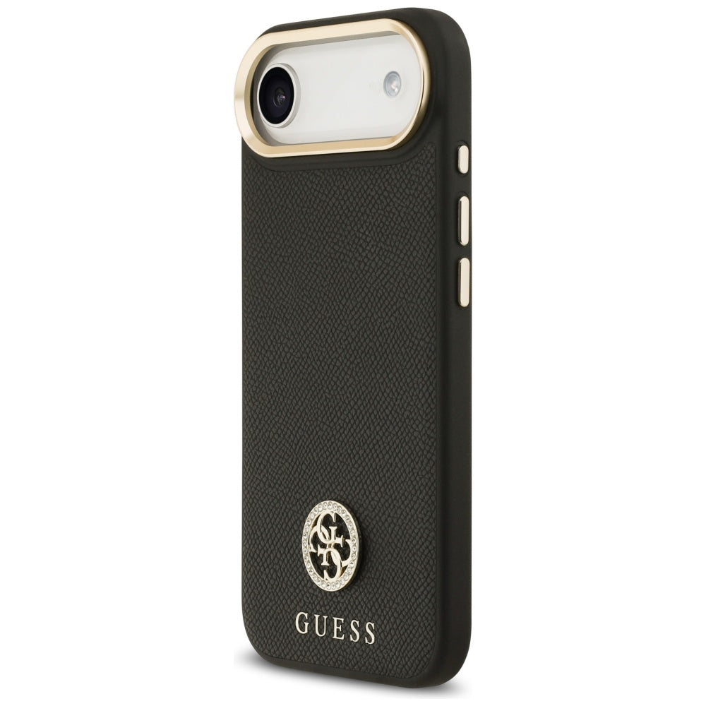 Guess Grained Strass Logo MagSafe case for iPhone Air - black_1