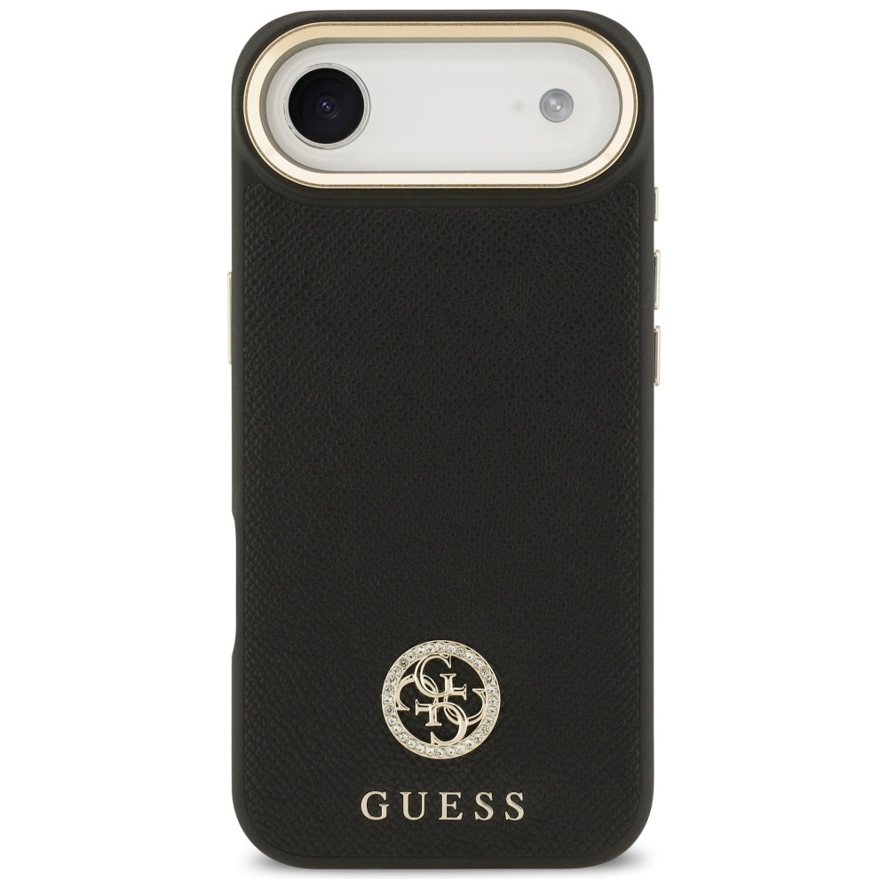 Guess Grained Strass Logo MagSafe case for iPhone Air - black_2