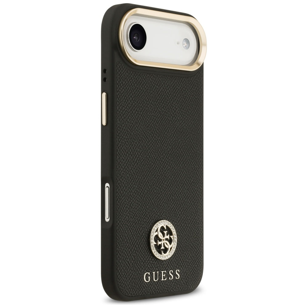 Guess Grained Strass Logo MagSafe case for iPhone Air - black_3