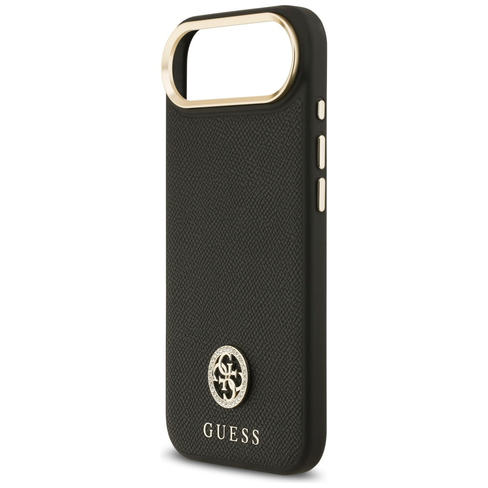 Guess Grained Strass Logo MagSafe case for iPhone Air - black_5