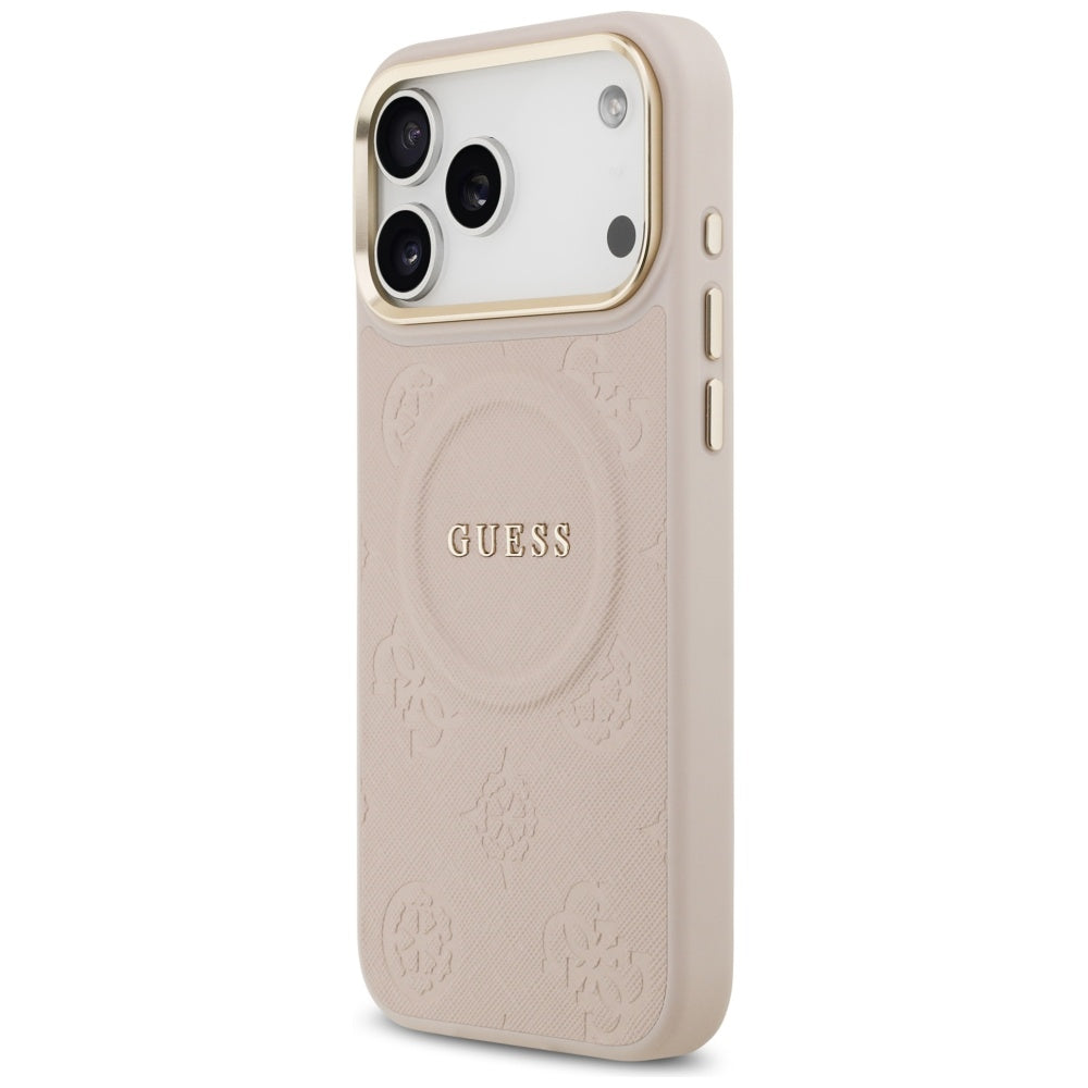 Guess Peony Hot Stamp MagSafe Case for iPhone 17 Pro Max - Pink_1