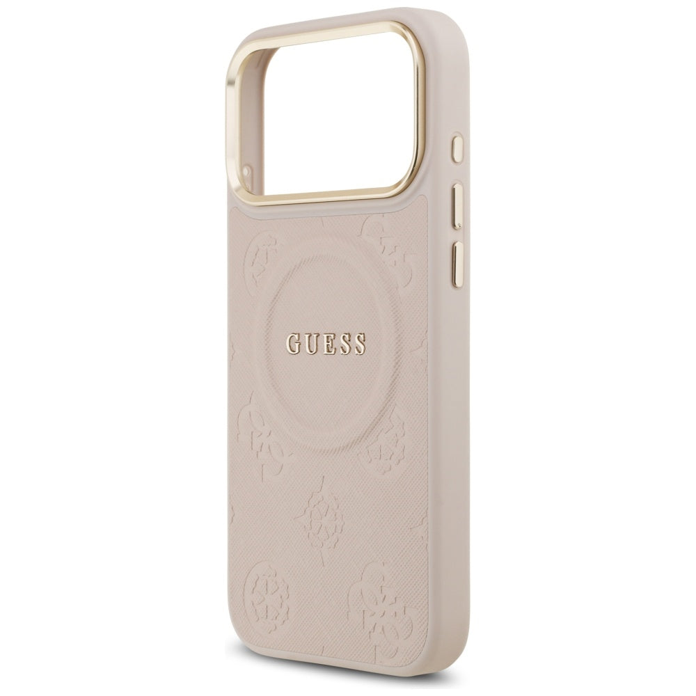 Guess Peony Hot Stamp MagSafe Case for iPhone 17 Pro Max - Pink_5