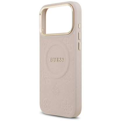 Guess Peony Hot Stamp MagSafe Case for iPhone 17 Pro Max - Pink_5