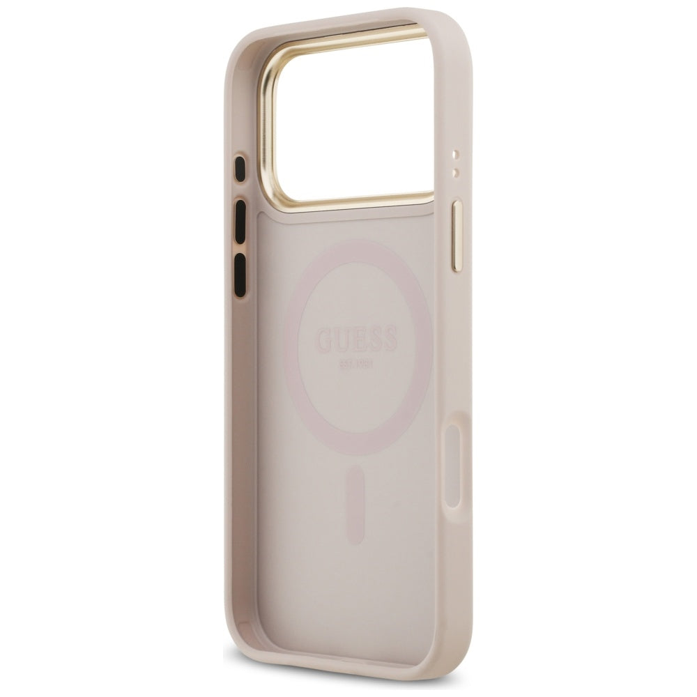 Guess Peony Hot Stamp MagSafe Case for iPhone 17 Pro Max - Pink_6