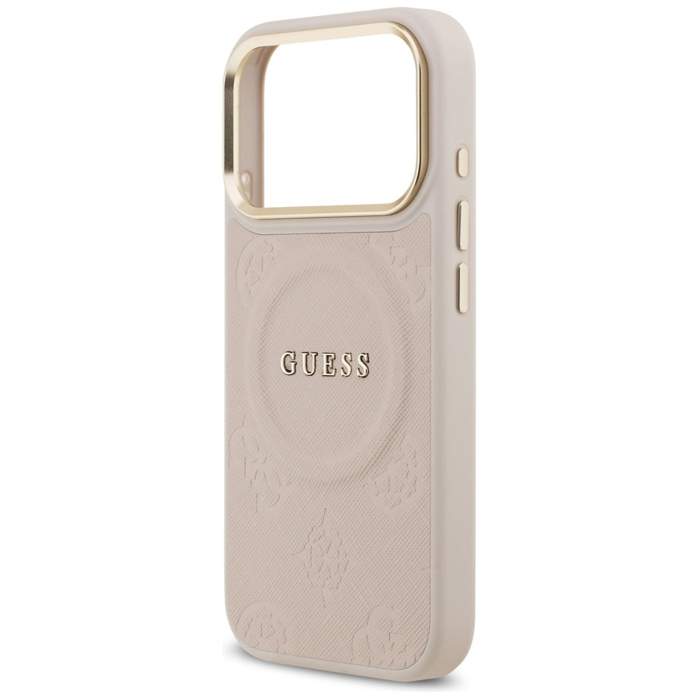 Guess Peony Hot Stamp MagSafe Case for iPhone 17 Pro - Pink_5