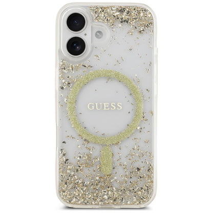 Guess Resin Bottom Glitter MagSafe case for iPhone 17 - gold_2