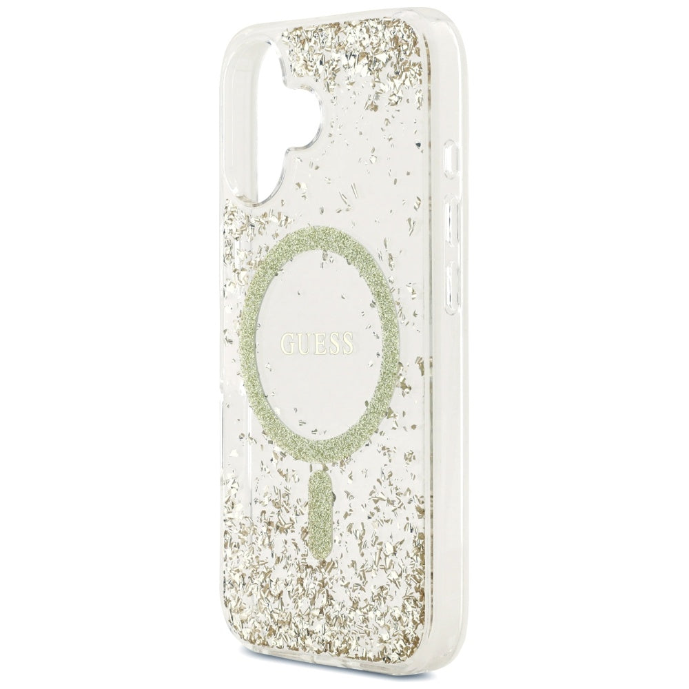 Guess Resin Bottom Glitter MagSafe case for iPhone 17 - gold_5