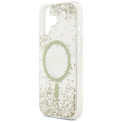Guess Resin Bottom Glitter MagSafe case for iPhone 17 - gold_5