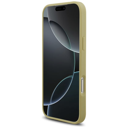 Guess Rhinestone Triangle Logo Case for iPhone 17 Pro Max - Gold_4