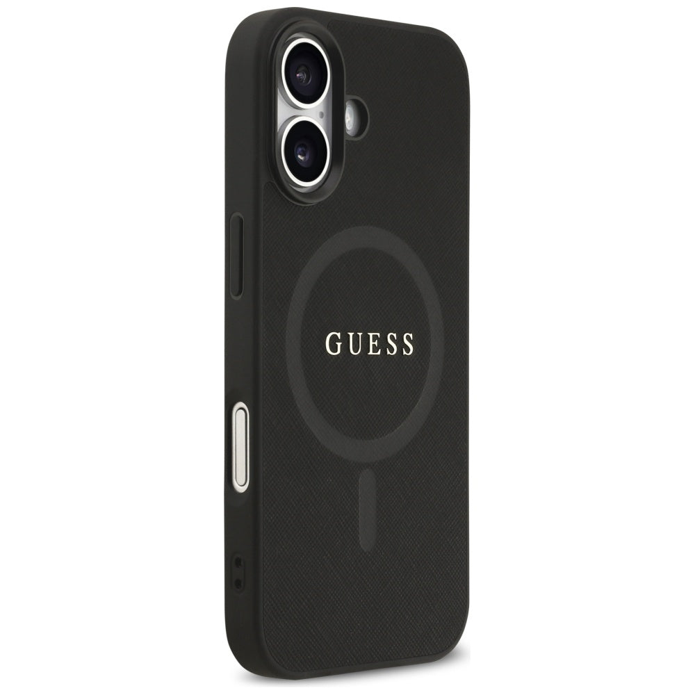 Guess Saffiano Classic Logo MagSafe case for iPhone 17 - black_3
