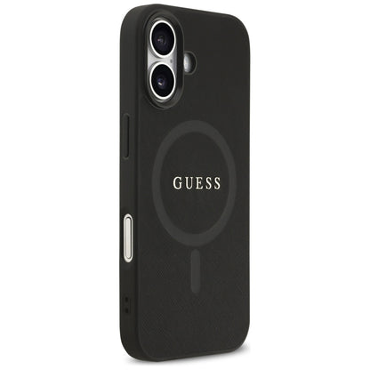 Guess Saffiano Classic Logo MagSafe case for iPhone 17 - black_3