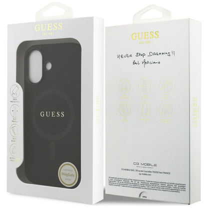 Guess Saffiano Classic Logo MagSafe case for iPhone 17 - black_7
