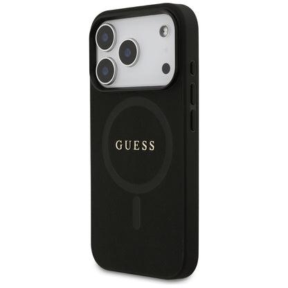 Guess Saffiano Classic Logo MagSafe Case for iPhone 17 Pro - Black_1
