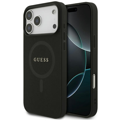 Guess Saffiano Classic Logo MagSafe Case for iPhone 17 Pro Max - Black_0