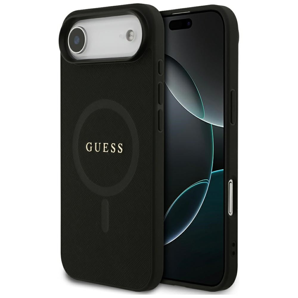 Guess Saffiano Classic Logo MagSafe case for iPhone Air - black_0