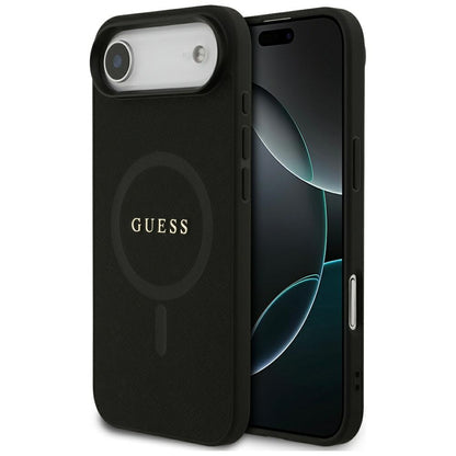 Guess Saffiano Classic Logo MagSafe case for iPhone Air - black_0