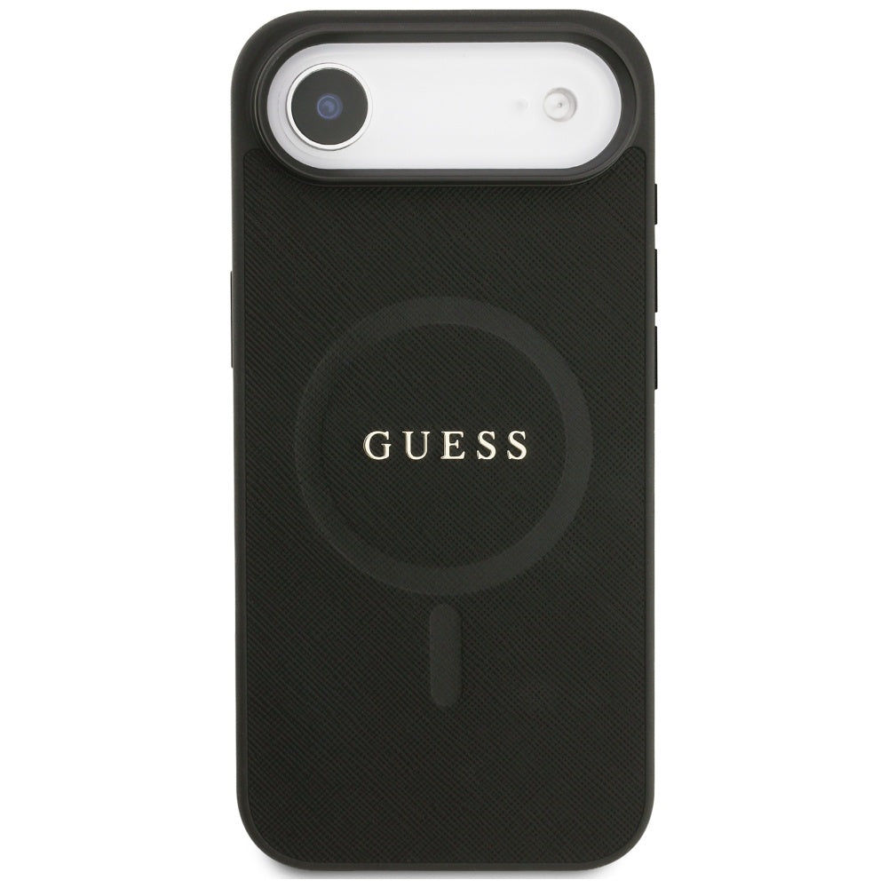 Guess Saffiano Classic Logo MagSafe case for iPhone Air - black_2