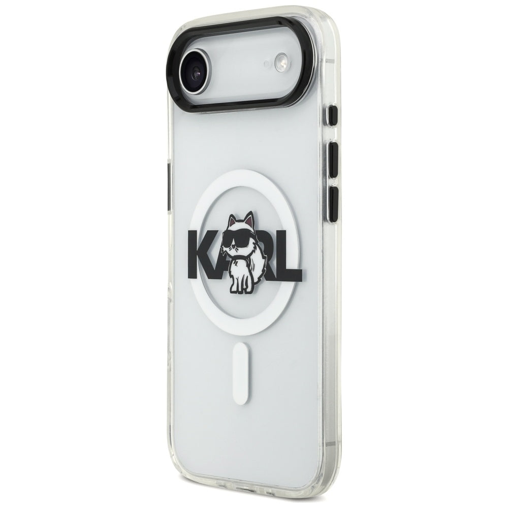 Karl Lagerfeld IML Choupette Sketch Logo MagSafe iPhone Air Case - Clear_1