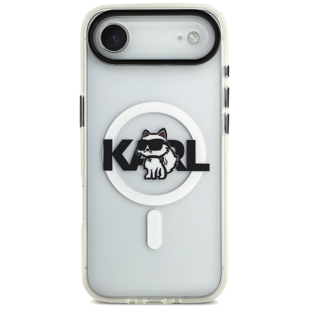 Karl Lagerfeld IML Choupette Sketch Logo MagSafe iPhone Air Case - Clear_2