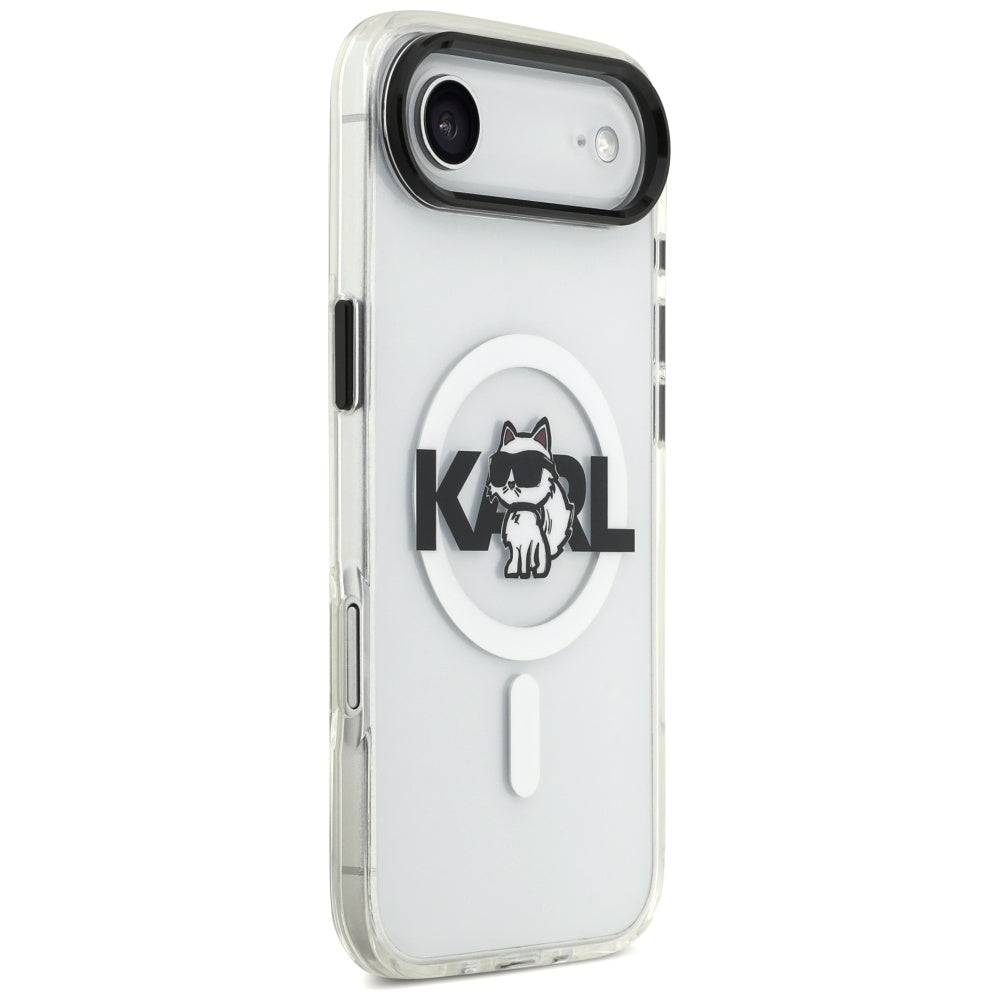 Karl Lagerfeld IML Choupette Sketch Logo MagSafe iPhone Air Case - Clear_3