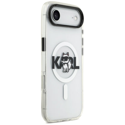 Karl Lagerfeld IML Choupette Sketch Logo MagSafe iPhone Air Case - Clear_3