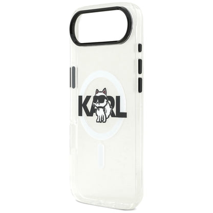 Karl Lagerfeld IML Choupette Sketch Logo MagSafe iPhone Air Case - Clear_5
