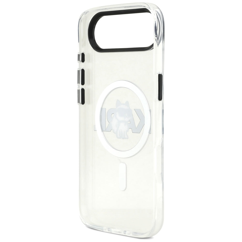 Karl Lagerfeld IML Choupette Sketch Logo MagSafe iPhone Air Case - Clear_6