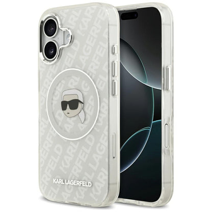 Karl Lagerfeld IML Karl Head Logo MagSafe iPhone 17 Case - Gray_0