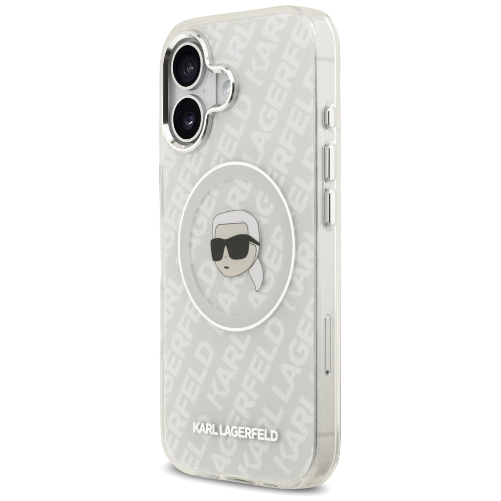 Karl Lagerfeld IML Karl Head Logo MagSafe iPhone 17 Case - Gray_1