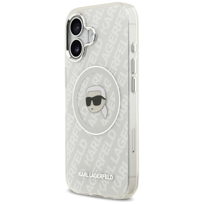 Karl Lagerfeld IML Karl Head Logo MagSafe iPhone 17 Case - Gray_1